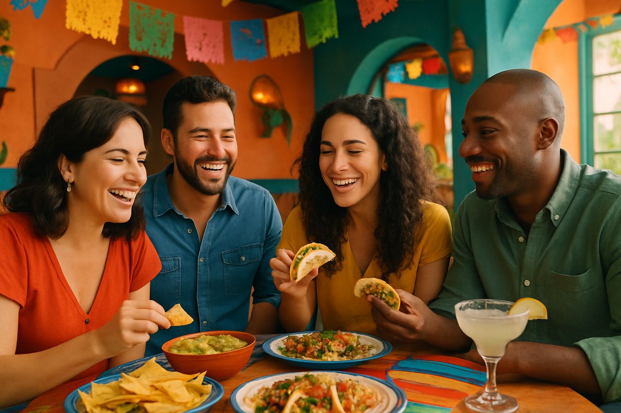 Casa Lupita street tacos — crispy corn tortillas piled high