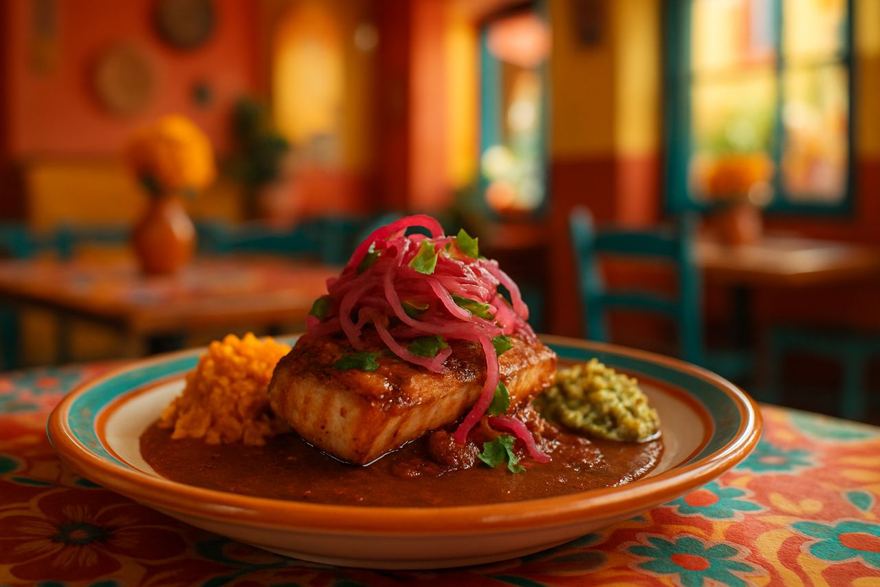 Slow-cooked barbacoa platter at Casa Lupita, golden hour light