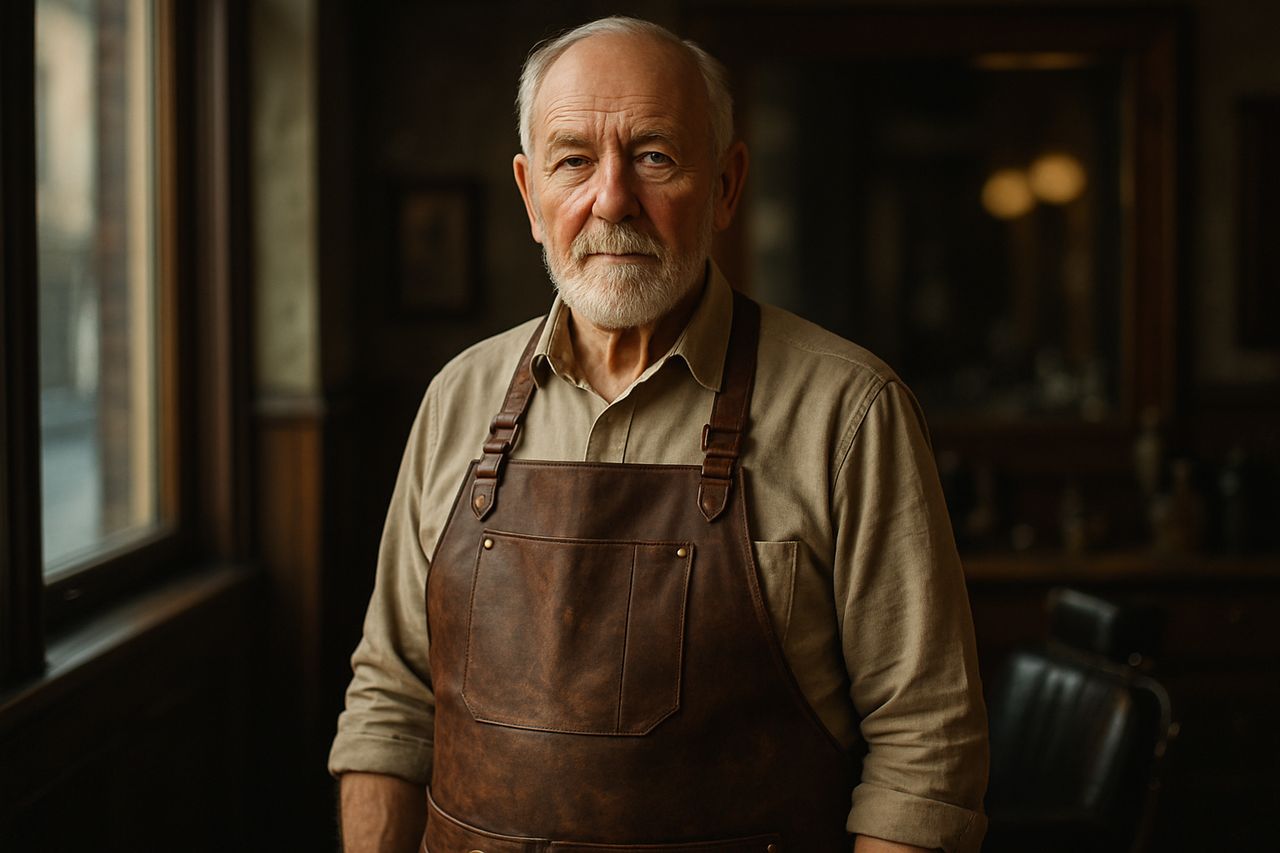 Portrait of Theo L., Senior Barber at Crown and Comb