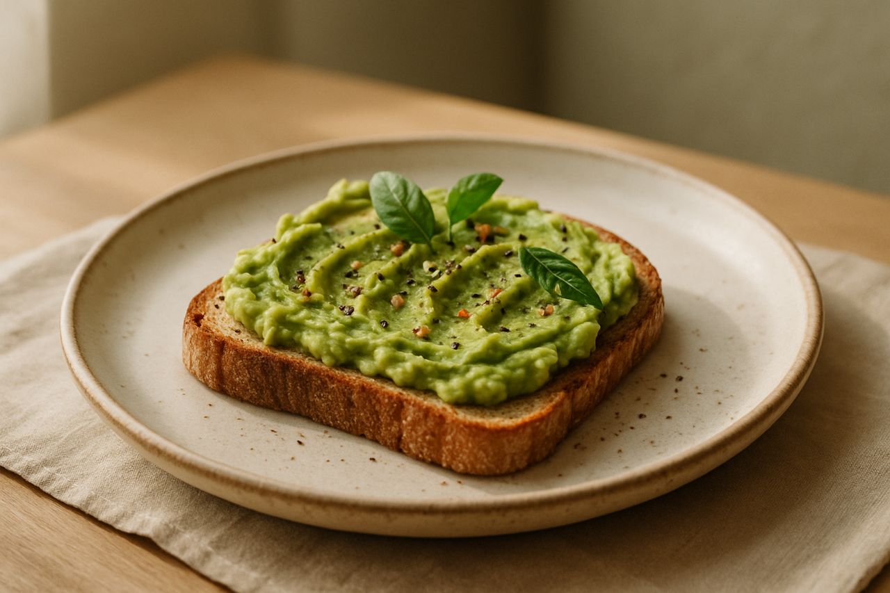 Avocado toast on house bread at Drift Coffee Co.