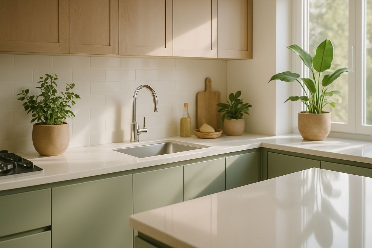 Sunlit, immaculately clean Seattle home — the calm after an EcoSparkle clean