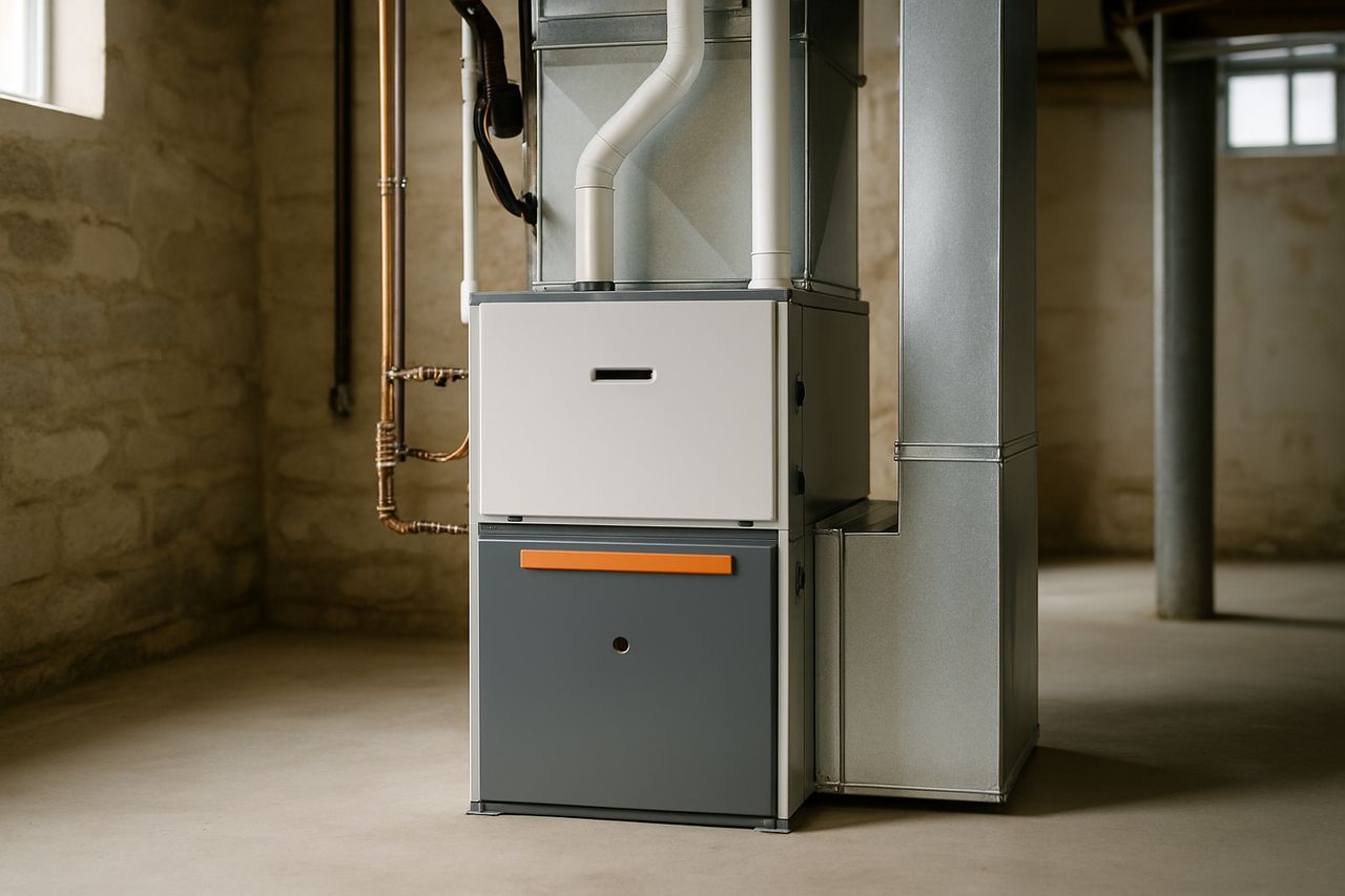 After — clean new HVAC install