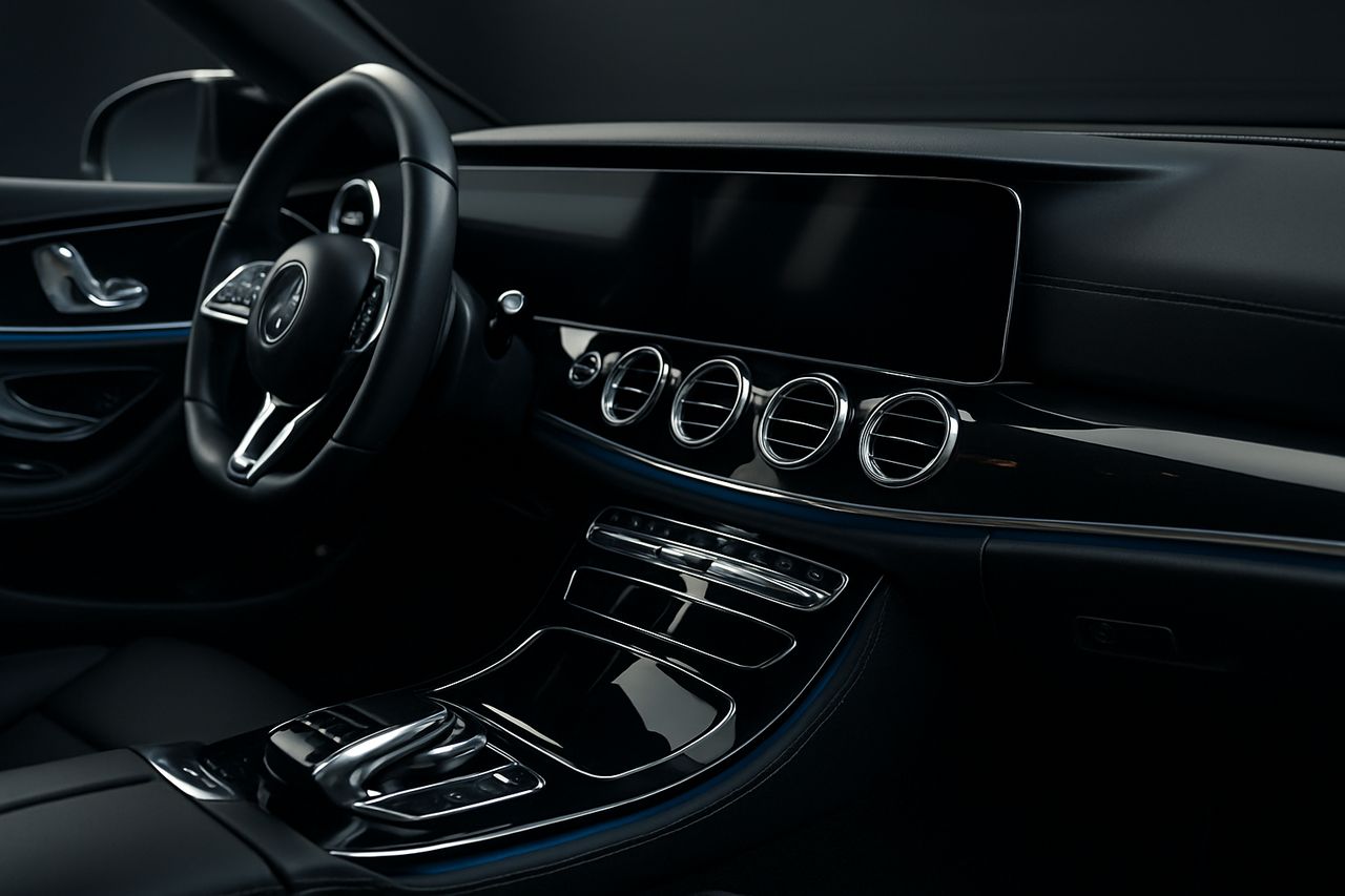 Detailed wheel and tire close-up