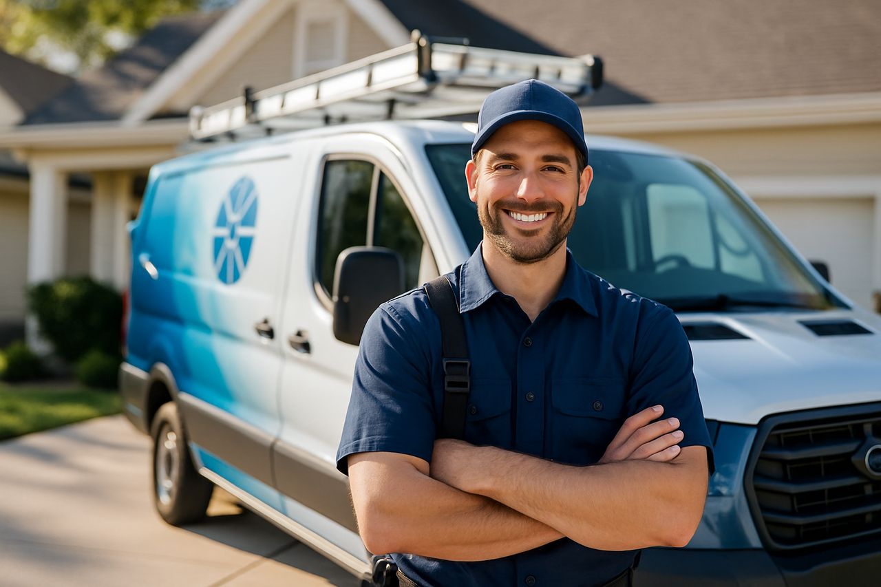 Polar Peak HVAC technician on the job in Denver