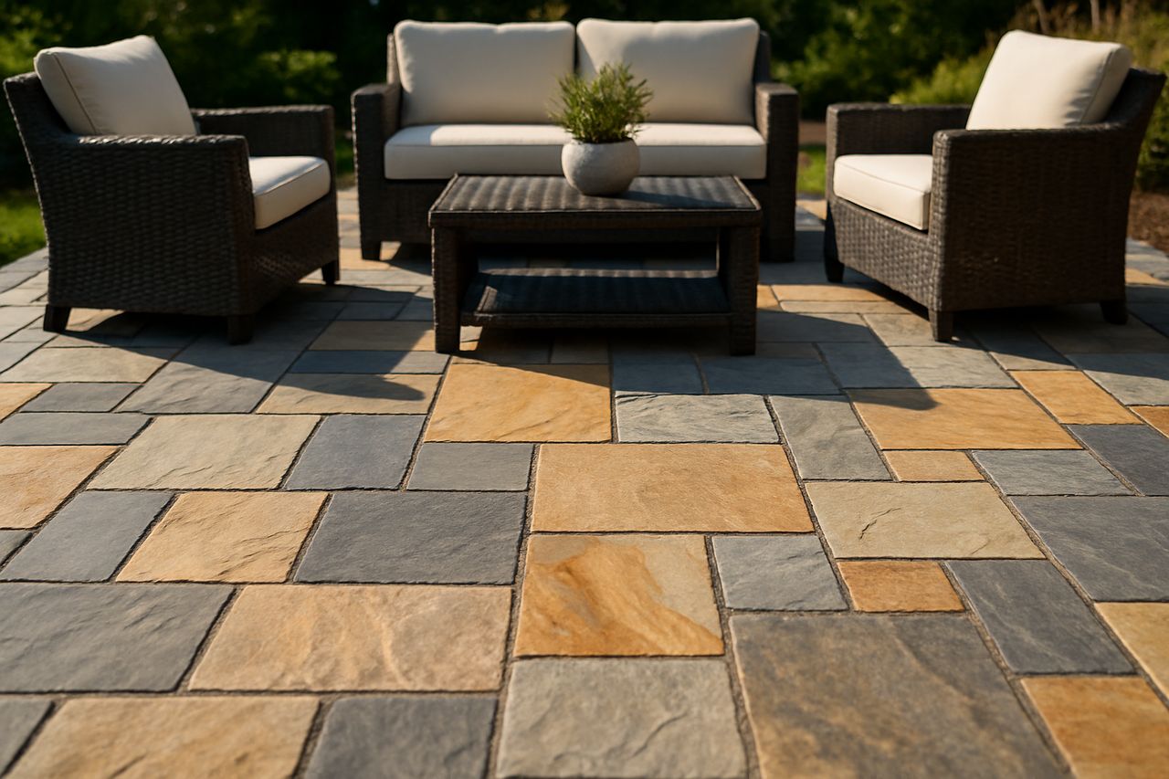 Completed paver patio project