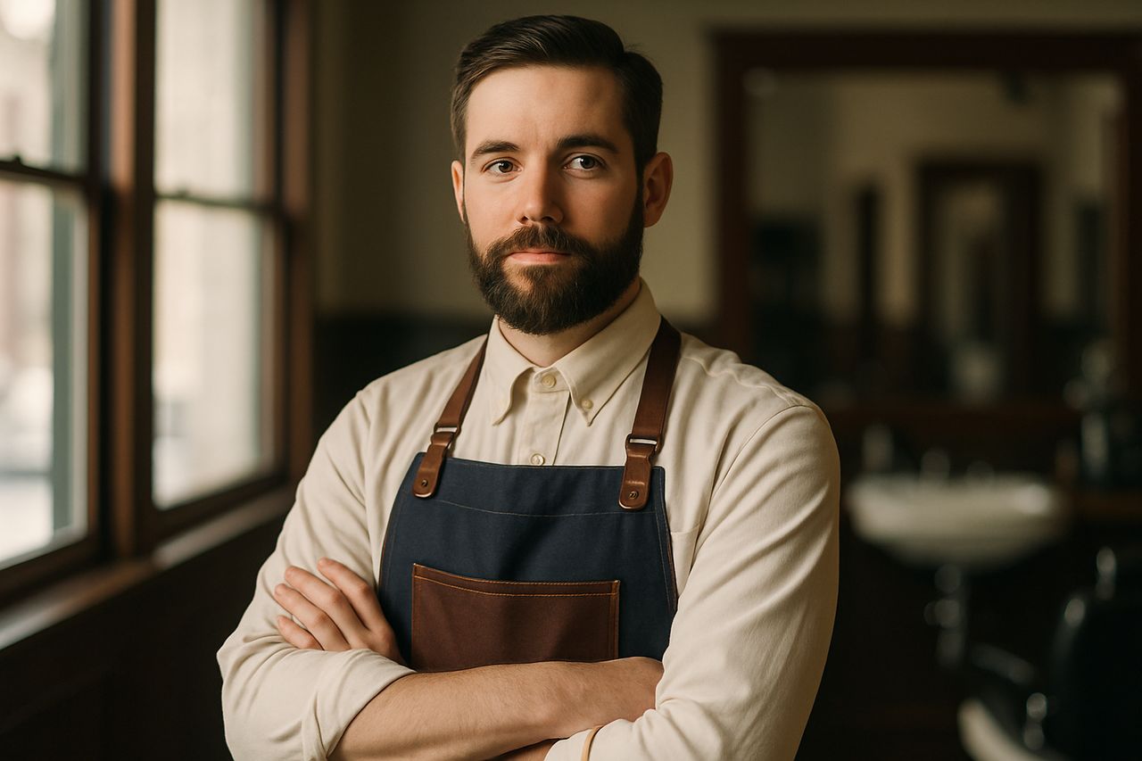 Portrait of Sal V., Master Barber at The Standard Barber Co.