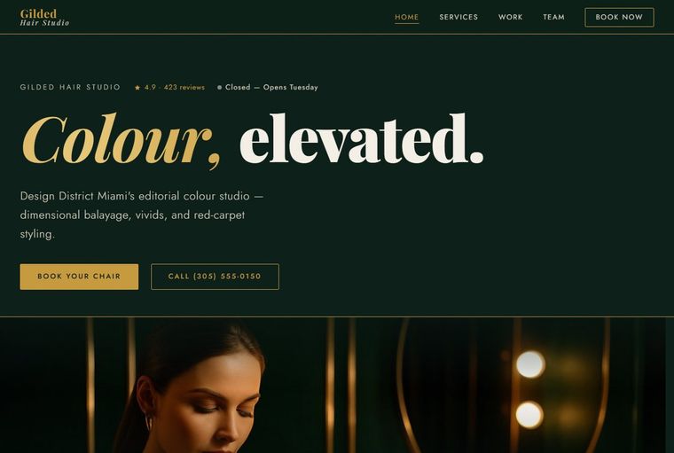 Gilded Hair Studio — Salons & Beauty demo