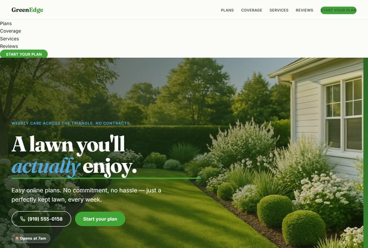 GreenEdge Lawn Care — Landscaping & Lawn demo