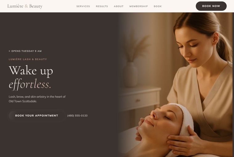 Lumière Lash & Beauty — Salons & Beauty demo
