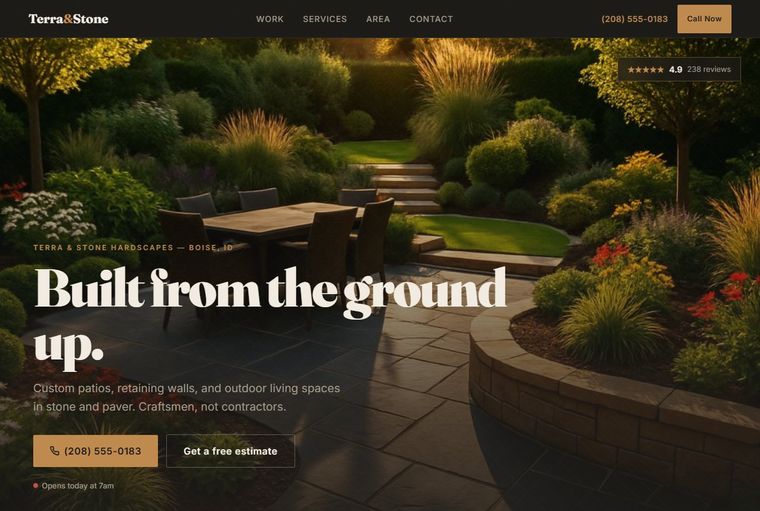 Terra & Stone Hardscapes — Landscaping & Lawn demo